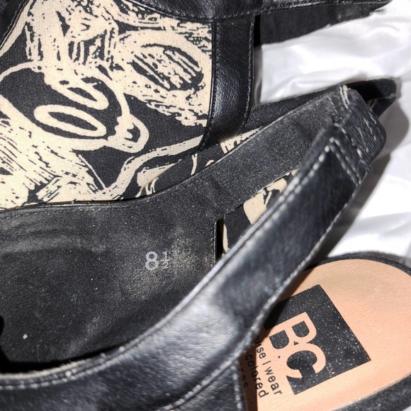 NEW NO BOX Women's BC Because I wear rose colored glasses wedges size 8.5 - Picture 7 of 9